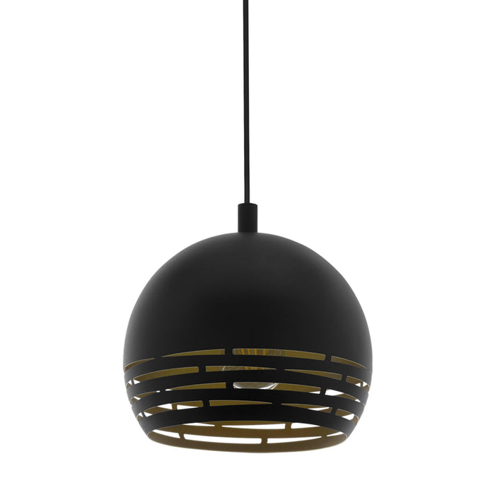 eglo camastra black gold round metal ceiling pendant kitchen lighting