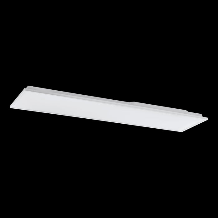 eglo connect herrora z white rectangular smart led panel flush living room close up