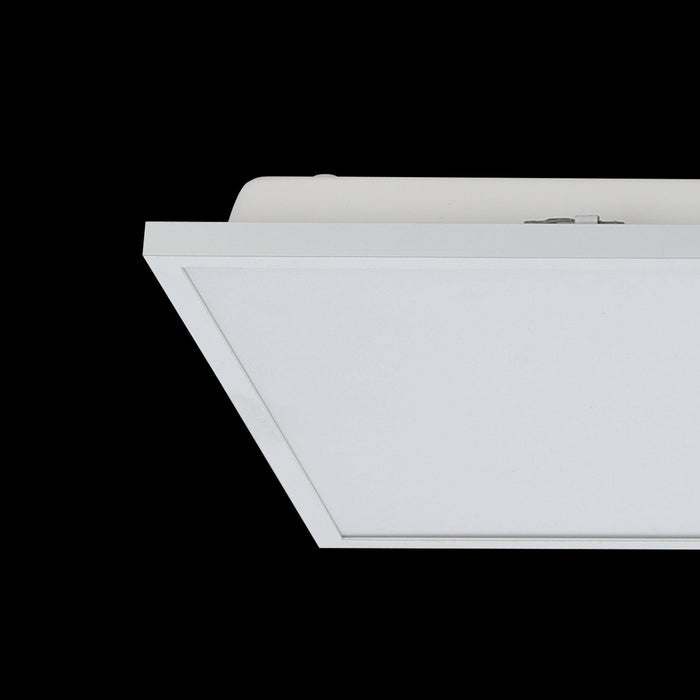 eglo connect herrora z white rectangular smart led panel flush hallway lighting