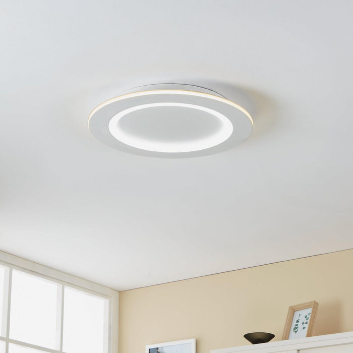 eglo connect padrogiano z smart round led ceiling flush 45cm