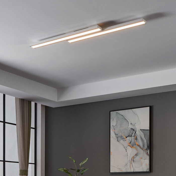 eglo connect saliteras z smart led white flush ceiling light