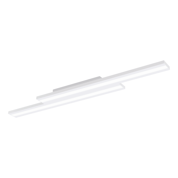 eglo connect saliteras z smart led white flush ceiling light living room image