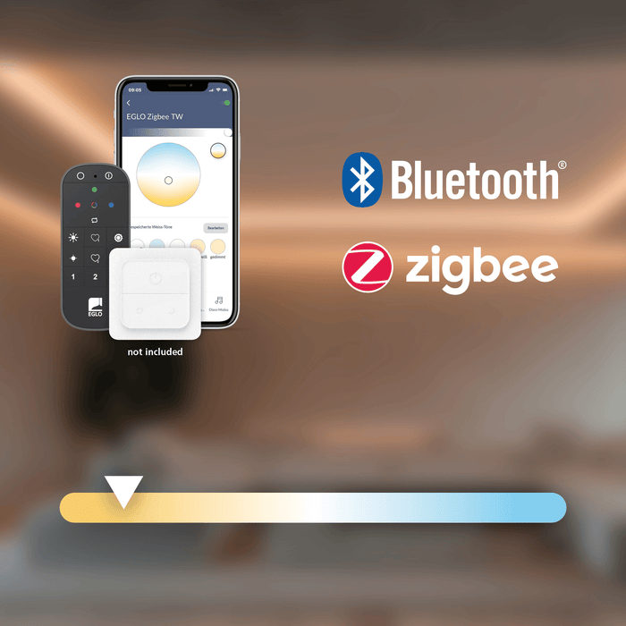 eglo connect salobrena z smart black square led ceiling flush 45cm Kitchen Lighting Close Up