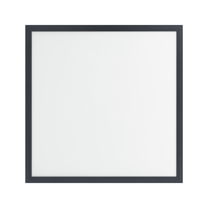 eglo connect salobrena z smart black square panel led flush 60cm kitchen lighting