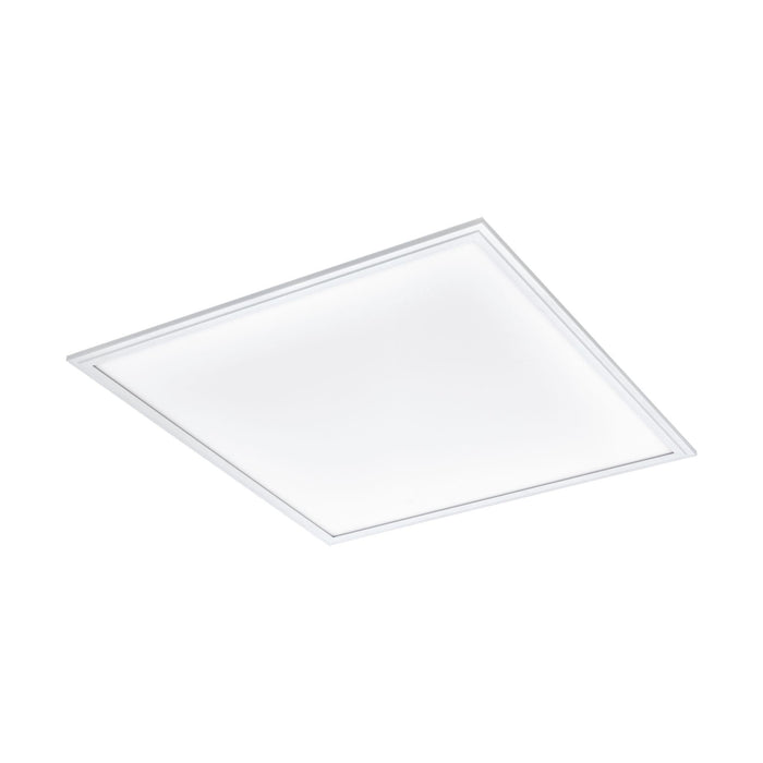 eglo connect salobrena z smart white square panel led flush 60cm living room image