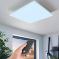 eglo connect turcona z smart led square white flush ceiling light 60cm