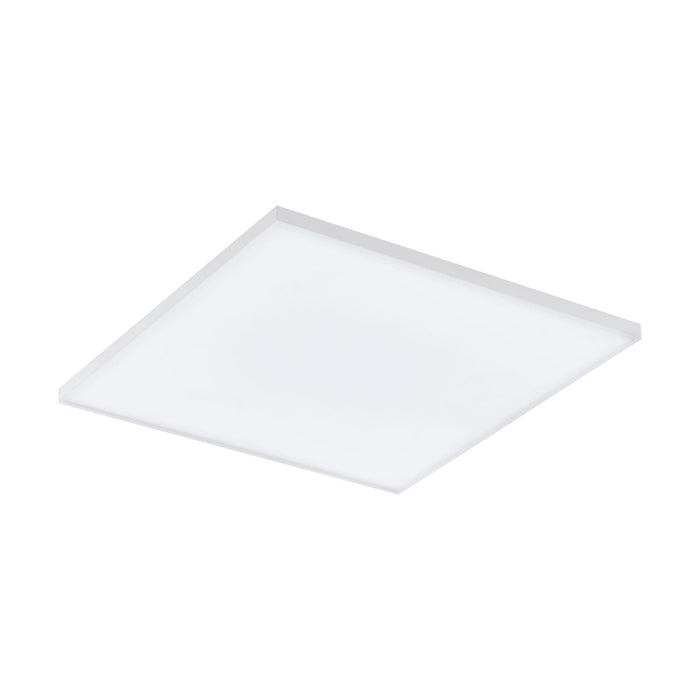 eglo connect turcona z smart square white led ceiling flush 45cm