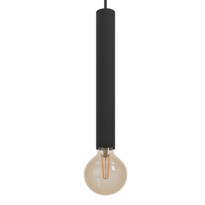 eglo cortenova black metal 5 light ceiling pendant living room close up