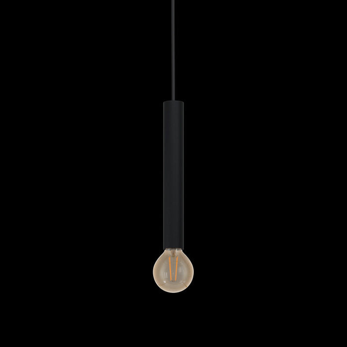 eglo cortenova black metal minimalist ceiling pendant living room image