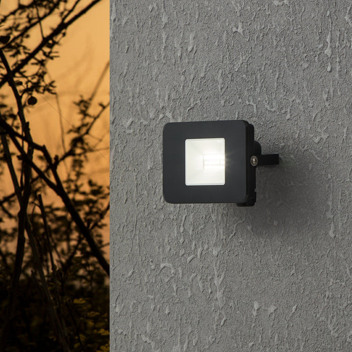 Eglo Faedo 3 IP65 Outdoor LED Black Flood Light - 10W