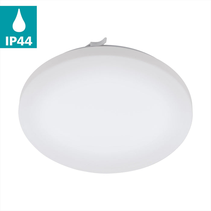 eglo frania ip44 led round bathroom ceiling flush 33cm kitchen lighting