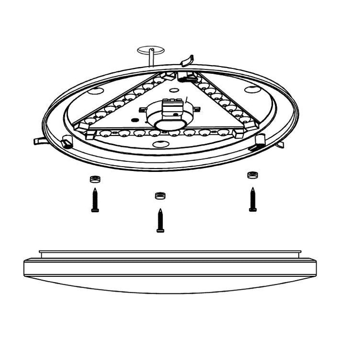 eglo frania ip44 led round bathroom ceiling flush 33cm Kitchen Lighting Close Up