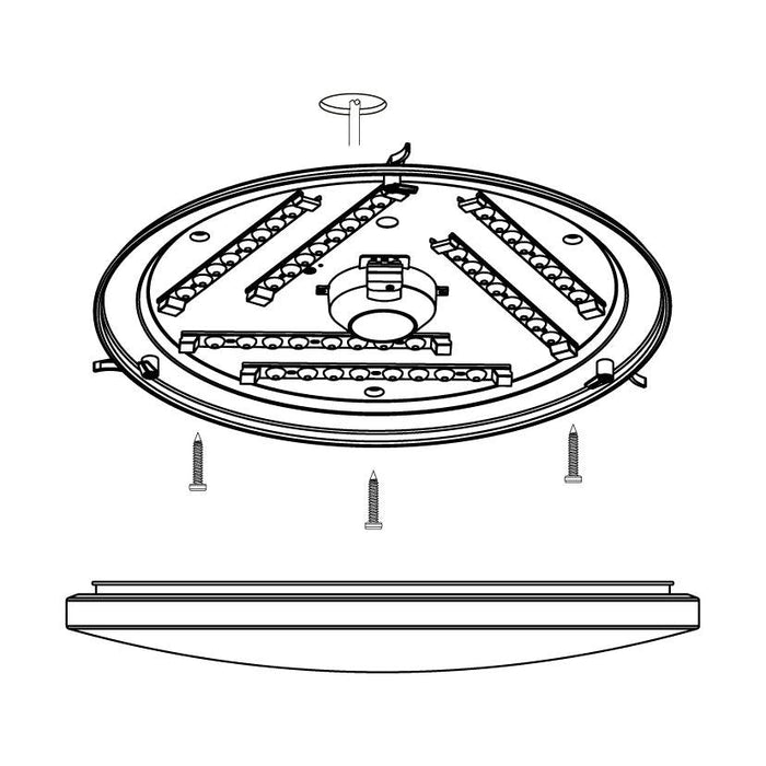 eglo frania led white round ceiling flush 43cm living room close up