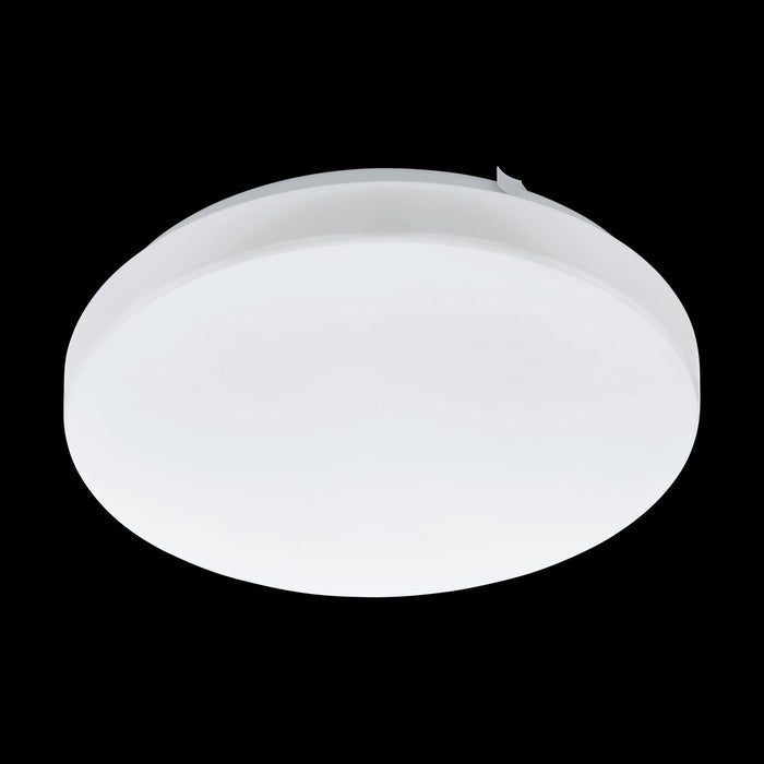 eglo frania white round led ceiling flush 28cm living room image