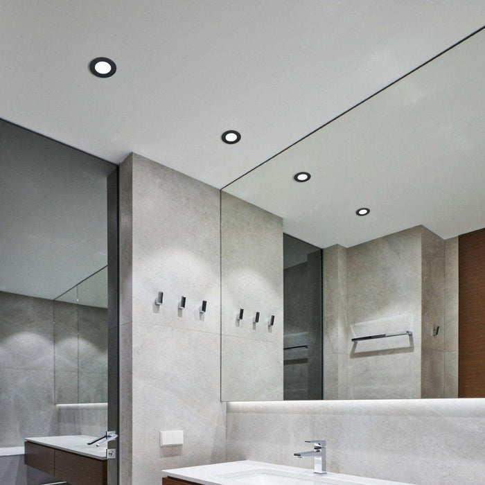eglo fueva 5 black led recessed bathroom ceiling light ip44 1