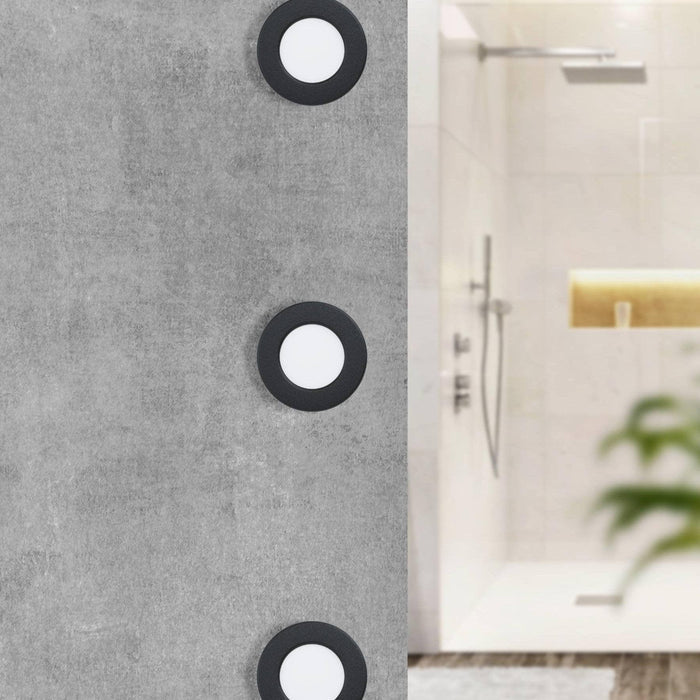eglo fueva 5 black led recessed bathroom ceiling light ip44 1 living room image