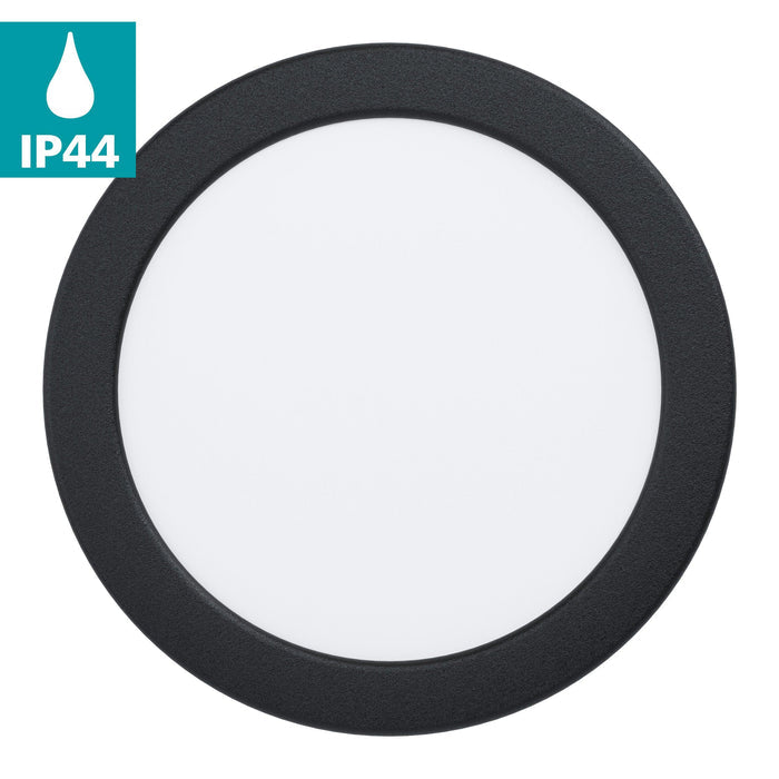 eglo fueva 5 black led recessed bathroom ceiling light ip44 kitchen lighting