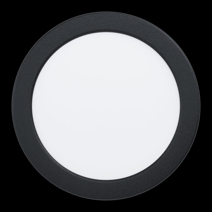 eglo fueva 5 black led recessed bathroom ceiling light ip44 living room close up