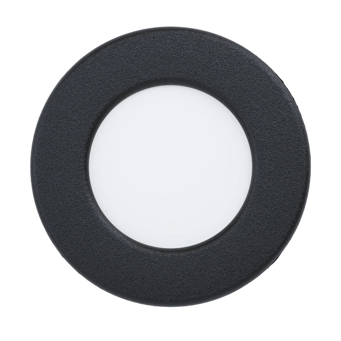 eglo fueva 5 black led recessed cool white light 8 6cm living room image