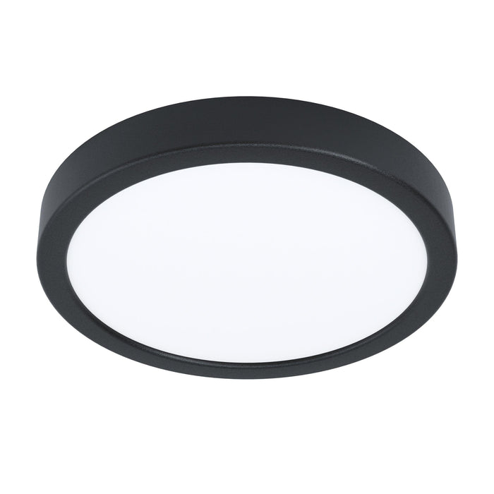 eglo fueva 5 led black flush ceiling light 21cm living room image