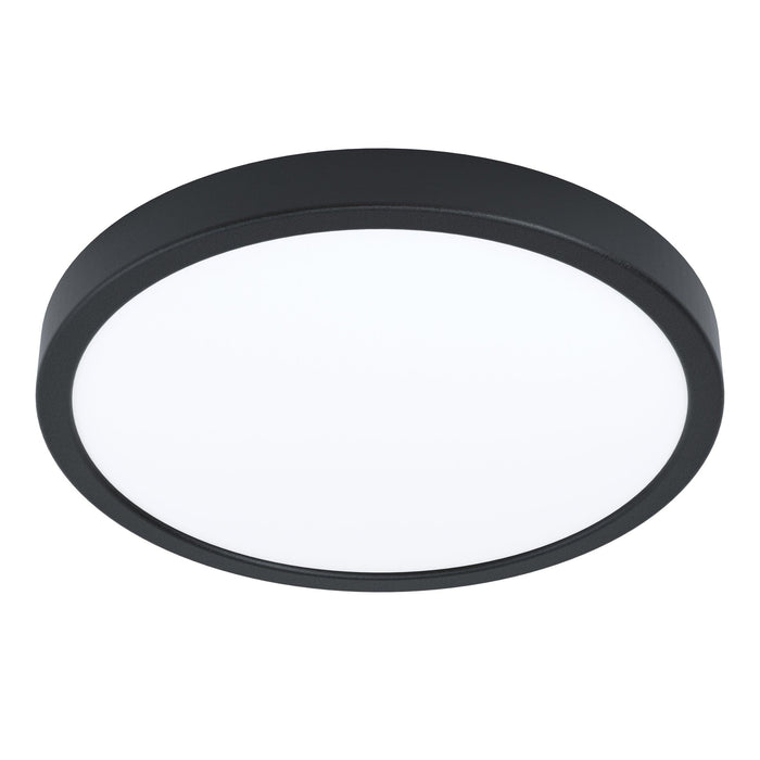 eglo fueva 5 led black flush ceiling light 28 5cm living room image