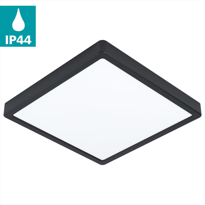 eglo fueva 5 led black square bathroom flush ip44 Kitchen Lighting Close Up