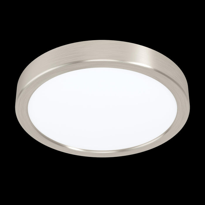 eglo fueva 5 led nickel flush cool white ceiling light 21cm living room image