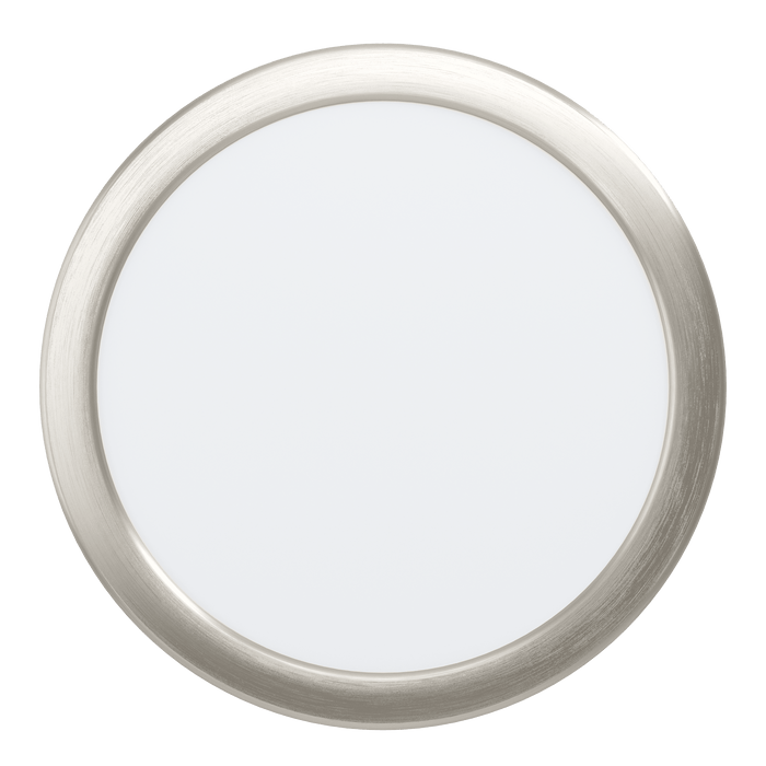 eglo fueva 5 led nickel flush cool white ceiling light 21cm living room close up