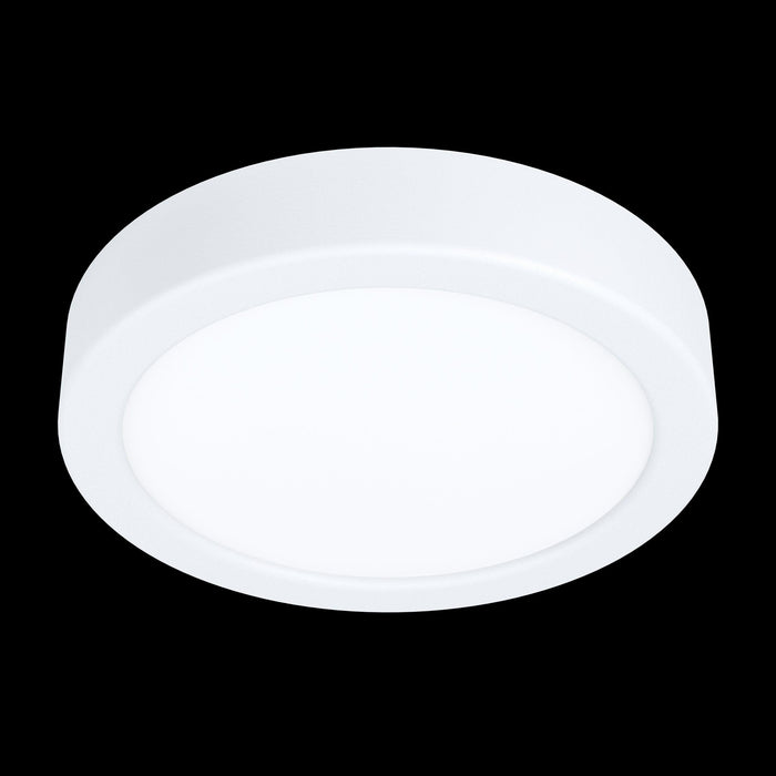eglo fueva 5 led white flush cool white ceiling light 16cm living room image