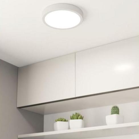 eglo fueva 5 led white flush cool white ceiling light 21cm