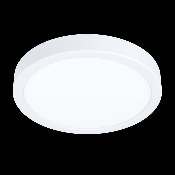 eglo fueva 5 led white flush cool white ceiling light 21cm living room image