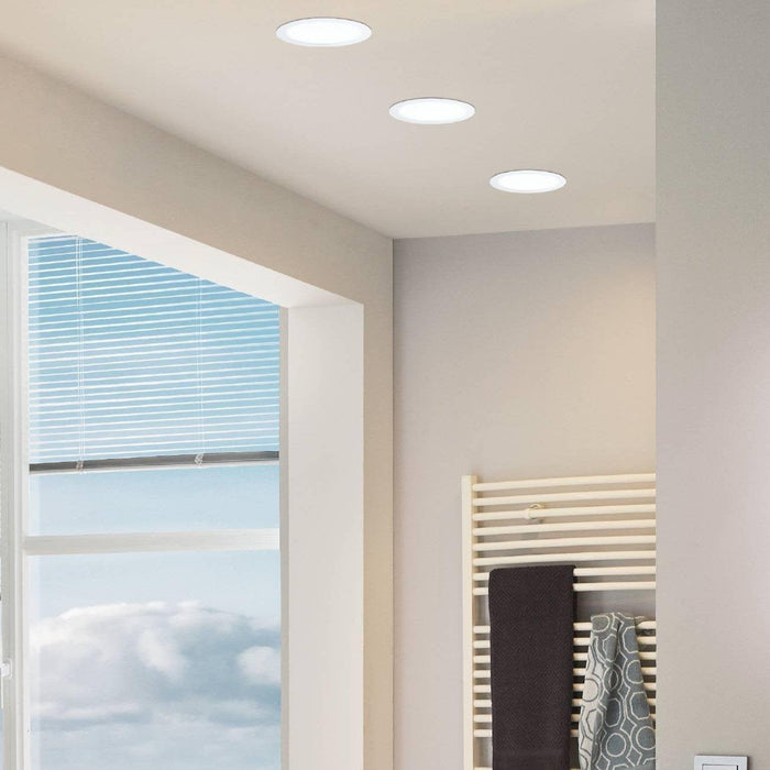 eglo fueva 5 white led cool white recessed light 16 6cm