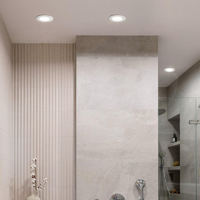 eglo fueva 5 white led cool white recessed light 8 6cm