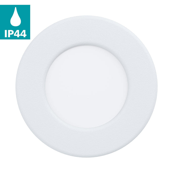 eglo fueva 5 white led cool white recessed light 8 6cm living room close up