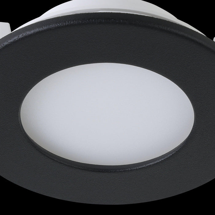 eglo fueva z set of 3 black smart led recessed lights Kitchen Lighting Close Up