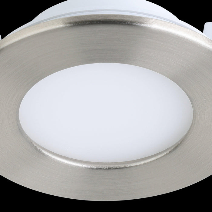 eglo fueva z set of 3 smart led nickel recessed lights kitchen lighting