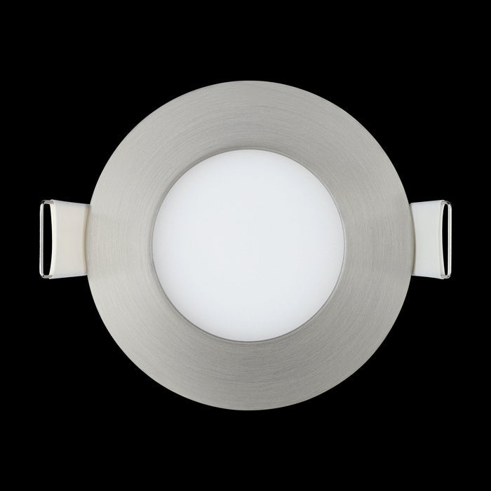 eglo fueva z set of 3 smart led nickel recessed lights Kitchen Lighting Close Up