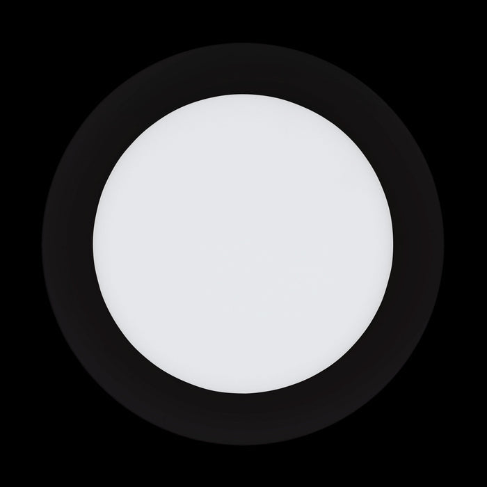 eglo fueva z smart led black recessed light 16 5cm living room close up