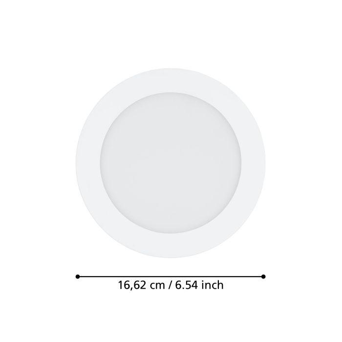 eglo fueva z white smart led recessed light 16 5cm living room image