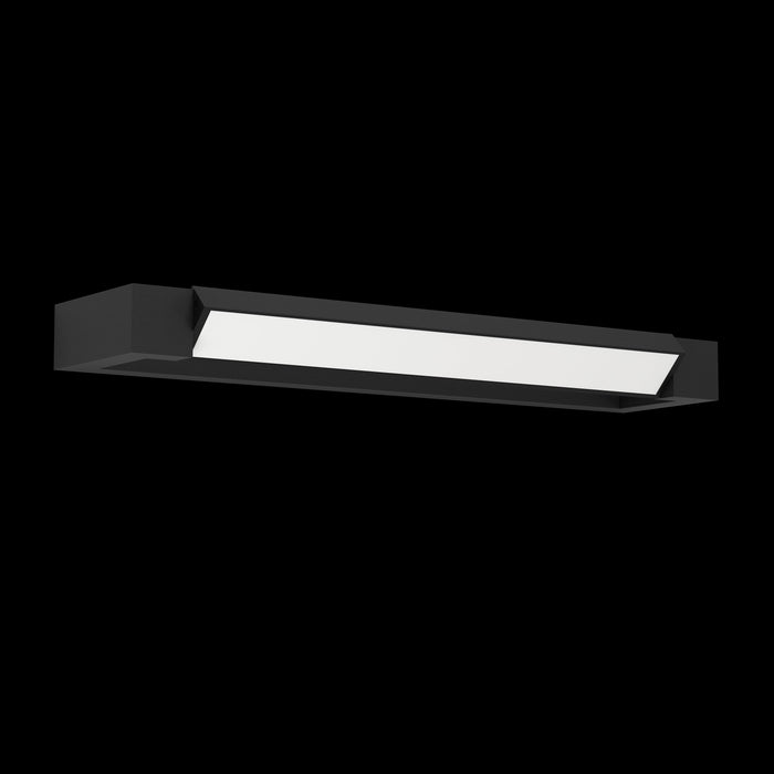 eglo gemiliana ip44 led black bathroom wall light 45cm living room image