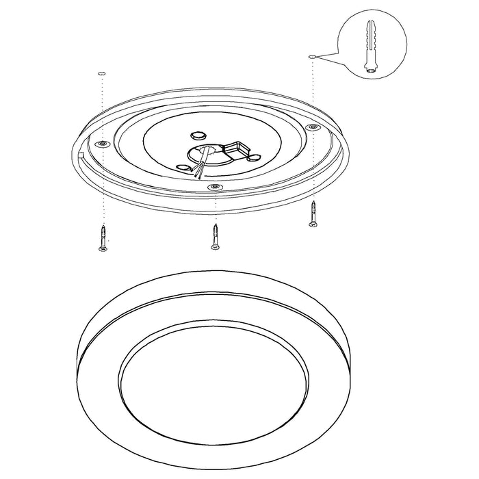 eglo led carpi round chrome ip44 bathroom flush ceiling light 30cm kitchen lighting