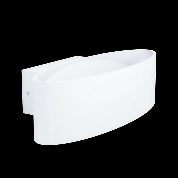 eglo maccacari curved white led wall light living room image