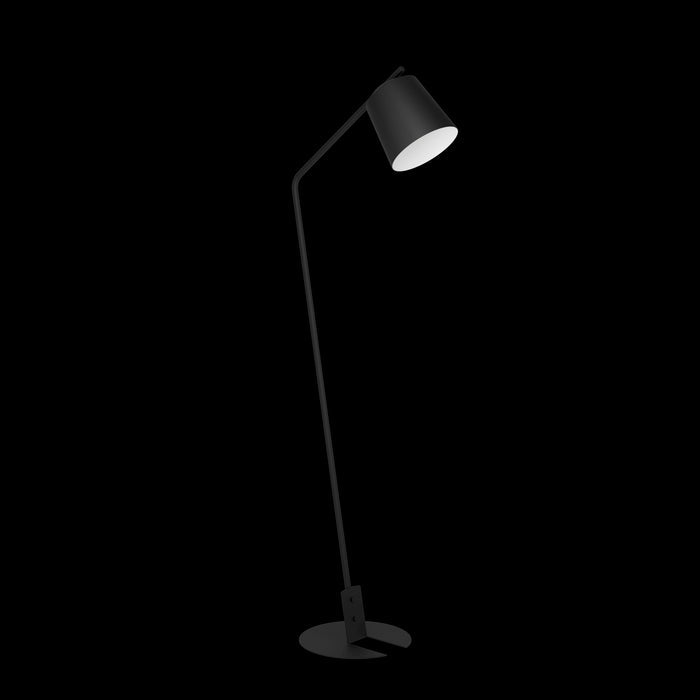 eglo oneda black metal floor lamp living room image
