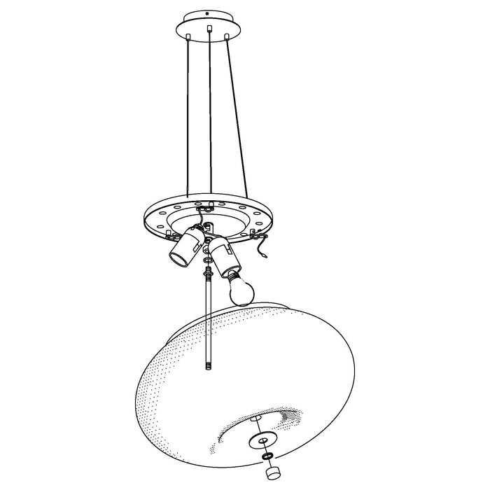 eglo optica white round opal glass nickel pendant 45cm hallway lighting