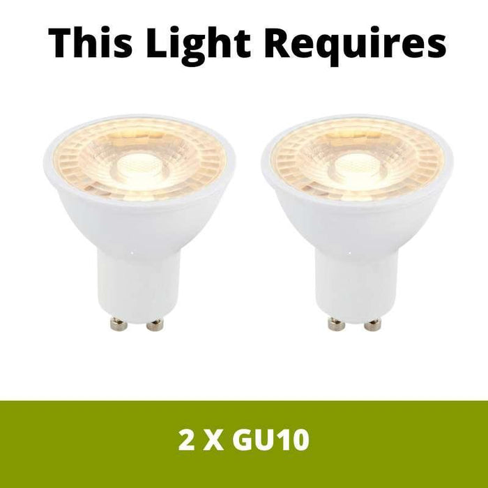 Eglo Passa Brown & Copper 2 Light Wall Light — additional angle