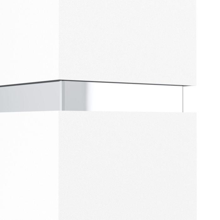 eglo passa chrome white 2 light wall light Kitchen Lighting Close Up