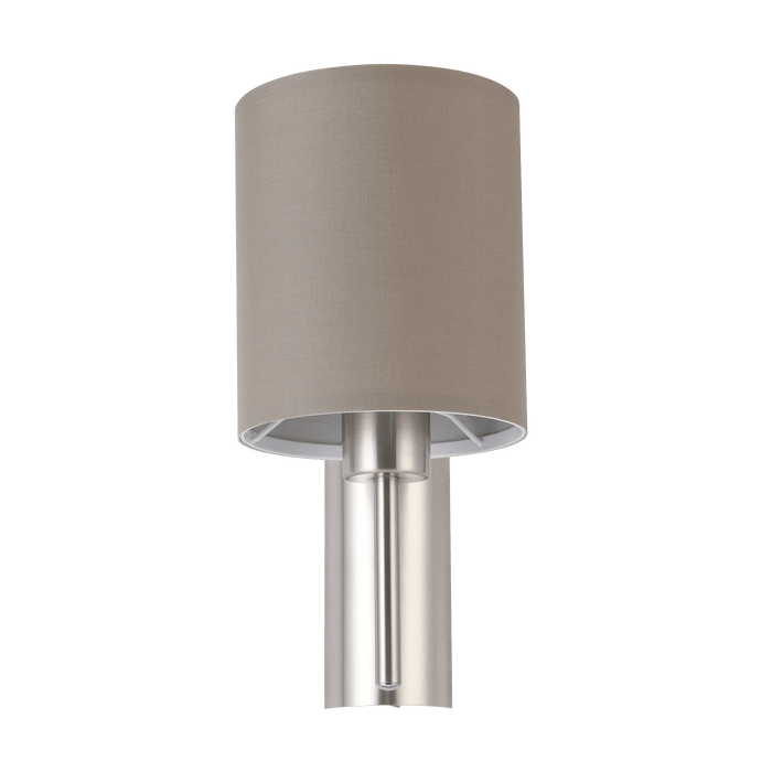 eglo pasteri nickel wall light taupe shade hallway lighting