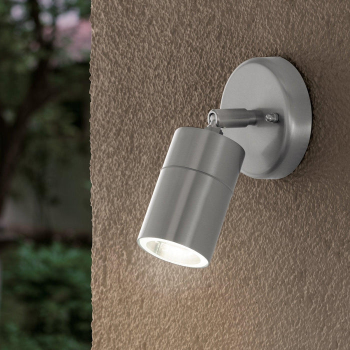 eglo stockholm 1 ip44 stainless steel outdoor spot light living room image