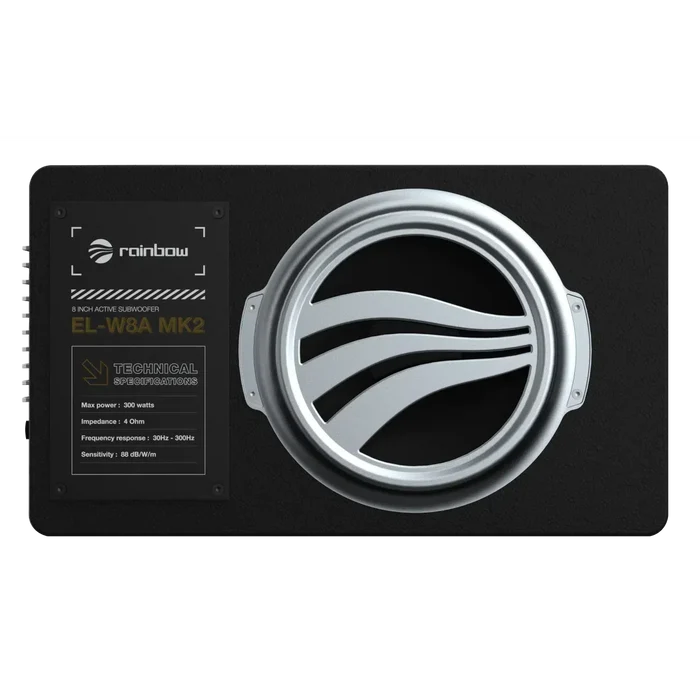 Rainbow Audio-EL-W8A MK2-8" (20cm) Aktiv-Gehäusesubwoofer-masori-kaufen