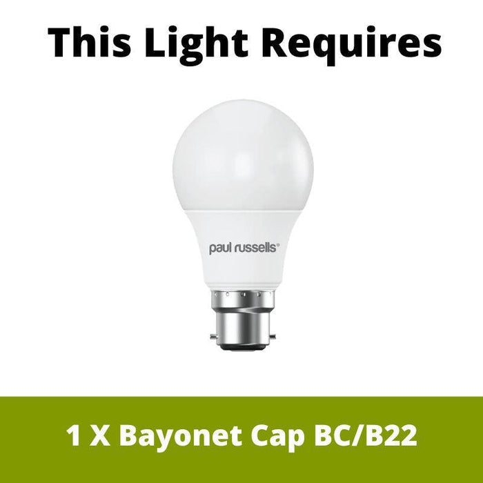 Eltham Ceiling Pendant Light With Blue Flex and Large Ripple 40cm Shade requires 1 x Bayonet Cap B22/BC bulbs